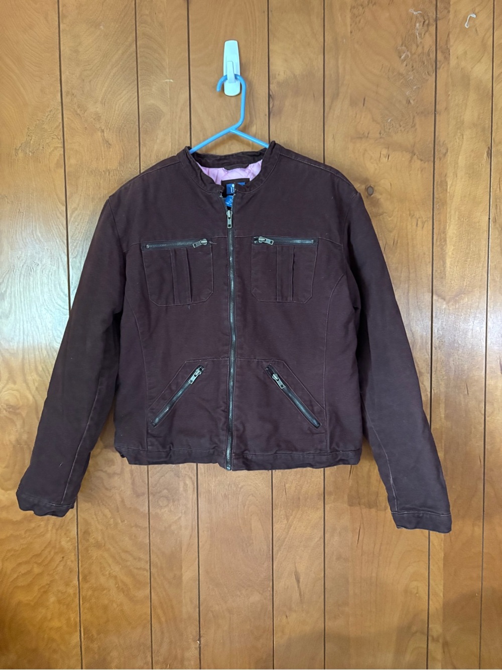Lilu Women's Dark Brown insulated Zip Jacket